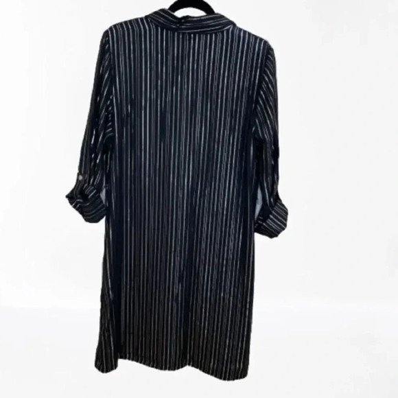 - Anne Klein metallic striped dress - Picture 3 of 10